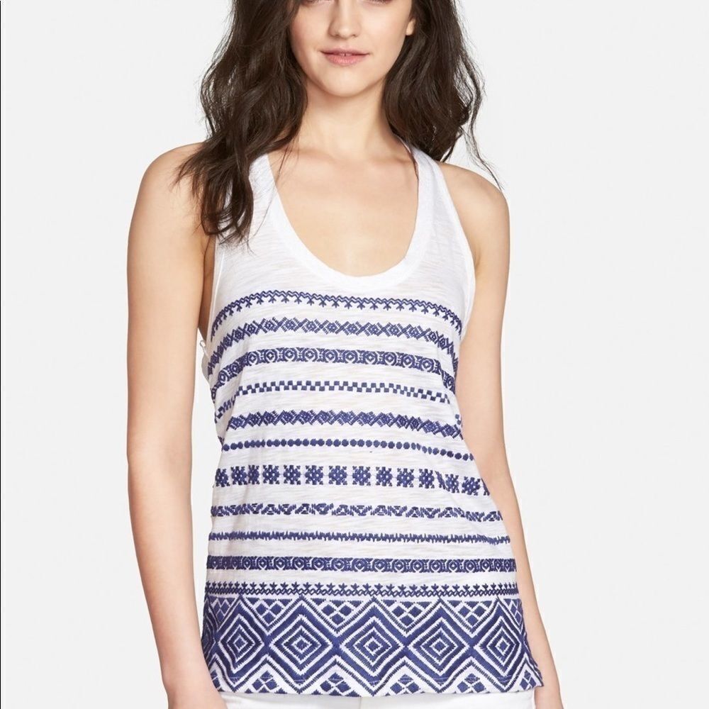 Sam Edelman | Embroidered Boho Raceback Ta…